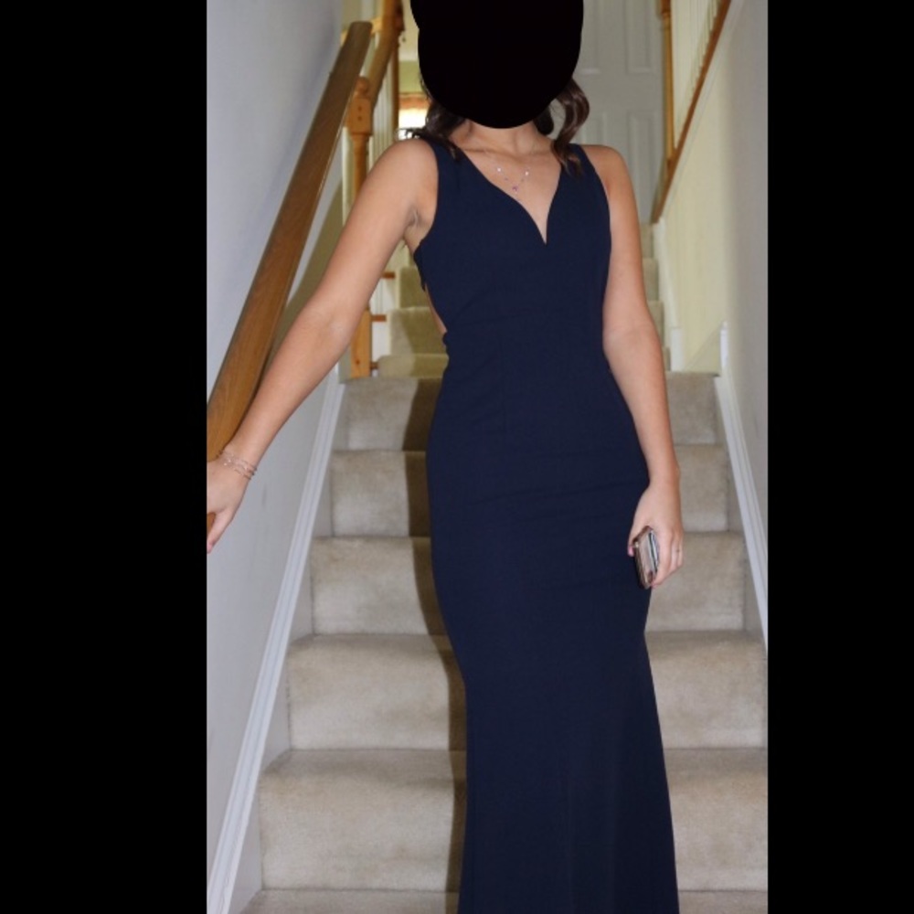 Long Mermaid VNeck Prom Dress By Simply Navy Small